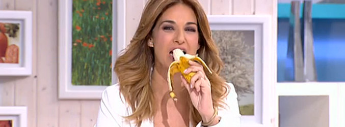 Mariló Montero se come un plátano en directo