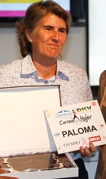 La homenajeada Paloma del Río