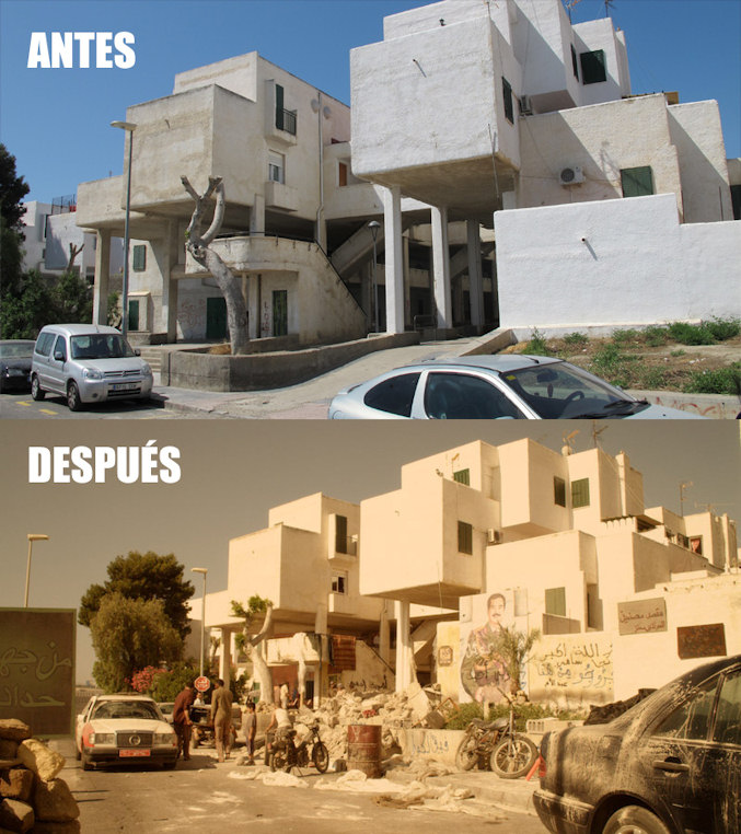 Recreación de los exteriores de Iraq en Almería