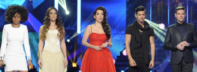 Brequette, La Dama, Ruth Lorenzo, Jorge González y Raul en '¡Mira quién va a Eurovisión!'