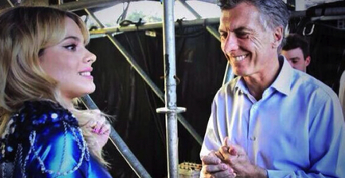 'Violetta' y Maricio Macri en la polémica fotografía