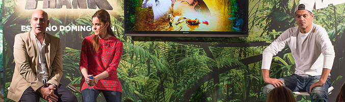 Fernando Jerez, Carolina Cubillo y Frank Cuesta en la presentación de 'Wild Frank'