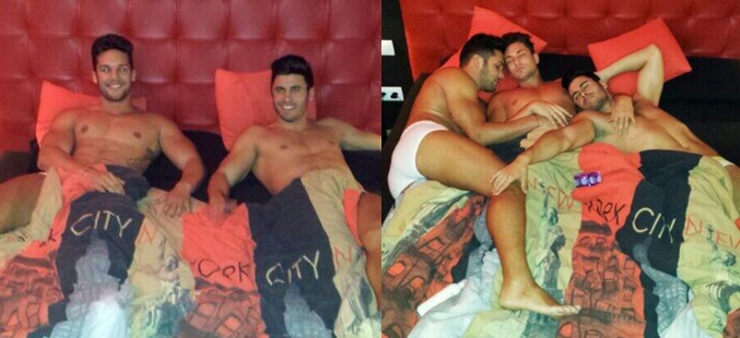 Fotografías de Santana y Noel desnudos en su Twitter