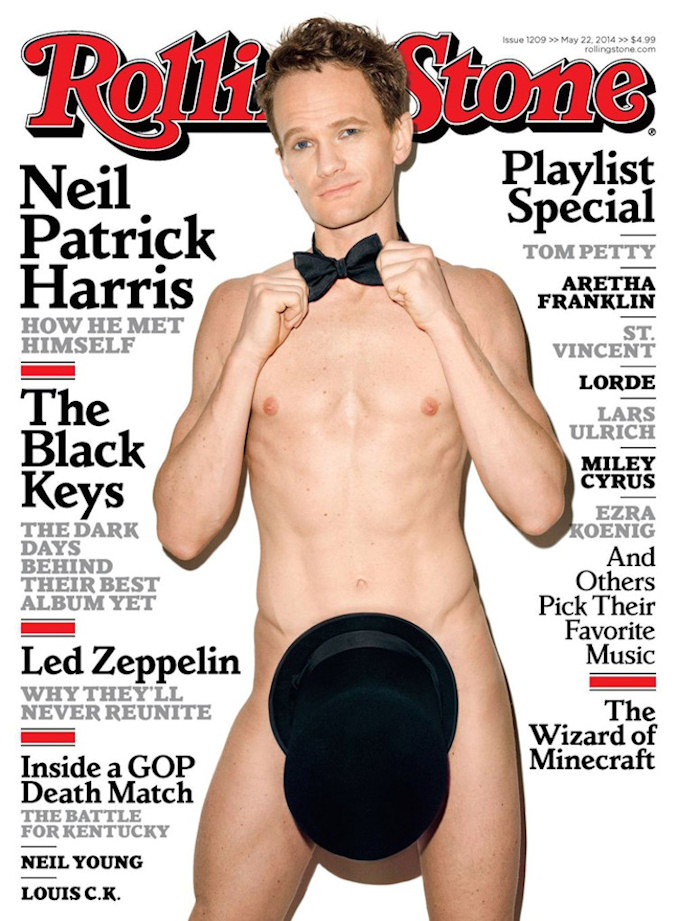 Portada de Rolling Stone con Neil Patrick Harris desnudo