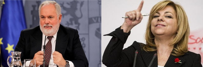 Miguel Arias Cañete y Elena Valenciano