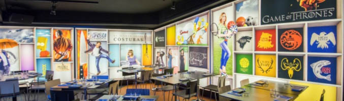 Decoración interior de Atresmedia Café