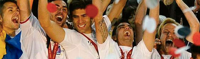 El Sevilla CF celebra su tercera Europa League