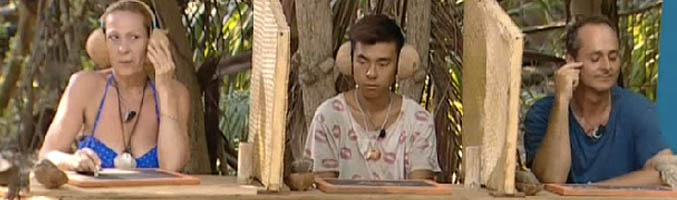 Rosa Benito, Yong Li y Nacho Montes, componentes del equipo naranja