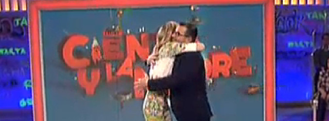 Jorge Javier Vázquez y Patricia Conde se reconcilian en el plató de &#39;Ciento y la madre&#39;