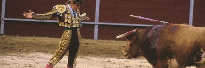 La torero Cristina Sánchez durante su etapa en activo