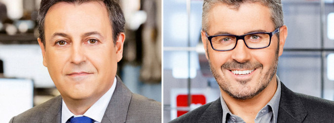 José Ribagorda y Miguel Ángel Oliver darán los resultados del escrutinio en 'Informativos Telecinco' y 'Noticias Cuatro'
