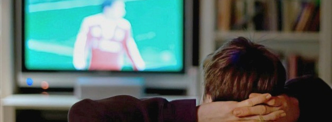 Espectador frente a la televisión