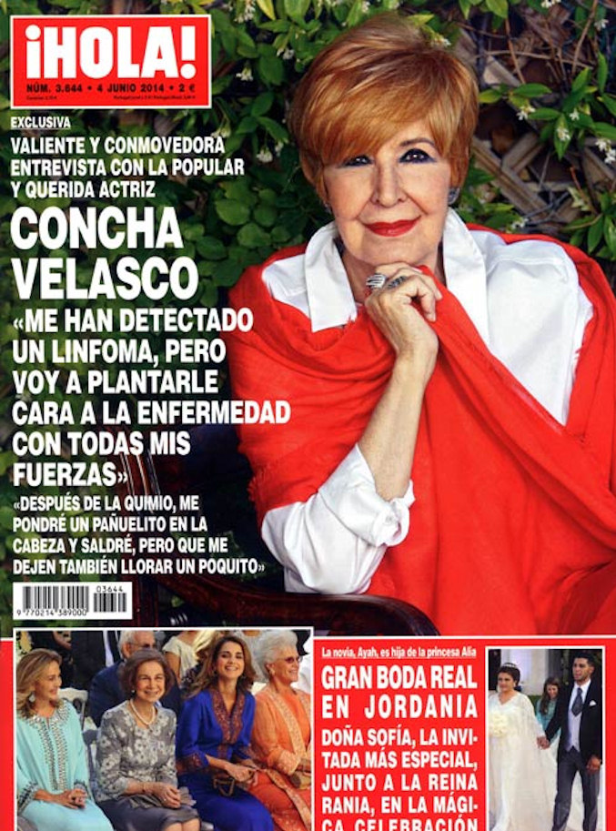 portada concha velasco cáncer