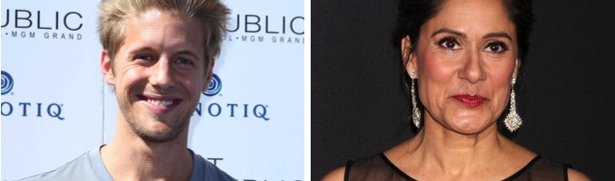 Matt Barr y Sakina Jaffrey