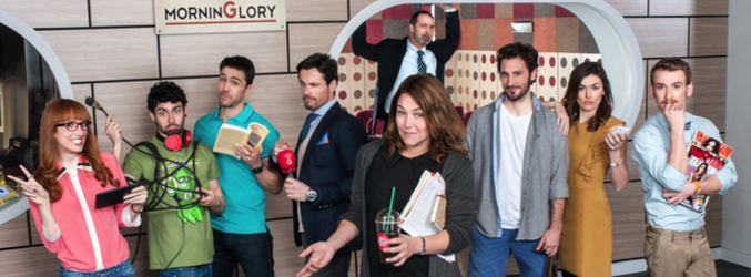 Parte del reparto de 'Ciega a Citas'