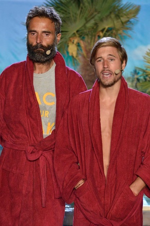 Rafa Lomana y Abraham García en la final de 'Supervivientes'