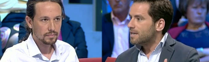 Pablo Iglesias (Podemos) y Borja Sémper (PP), tertulianos en &#39;laSexta noche&#39;
