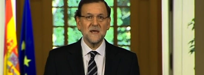 Mariano Rajoy, durante la comparecencia