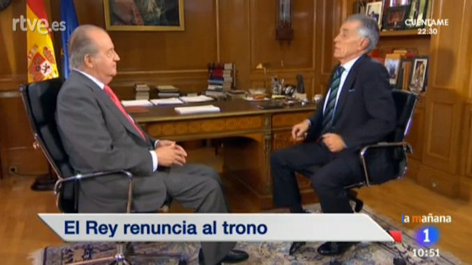 TVE ha programado la entrevista de Jesús Hermida a don Juan Carlos tras la noticia de su abdicación