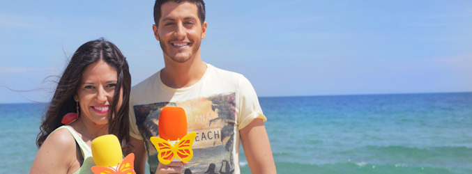 Núria Marín y Nando Escribano, presentadores de 'Cazamariposas'