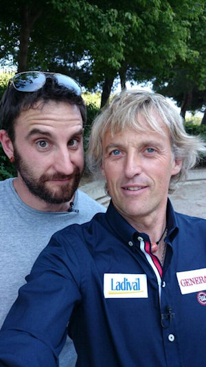 Dani Rovira y Jesús Calleja antes de partir a Tailandia