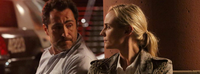 Demián Bichir y Diane Kruger en la segunda temporada de 'The Bridge'