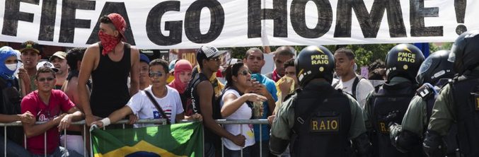 Protestas por el Mundial en Brasil