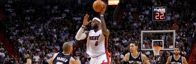 San Antonio Spurs y Miami Heat juegan las finales de la NBA