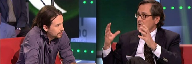 Pablo Iglesias y Francisco Marhuenda en 'laSexta noche'