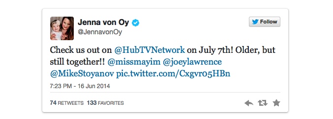 Tweet de Jenna Von Öy