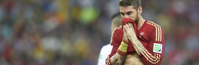 Sergio Ramos en el España-Chile