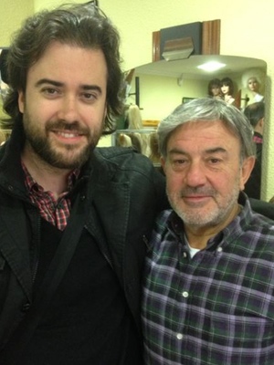 Curro y Bonilla con el peluquín original