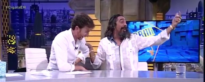 Pablo Motos y Diego El Cigala durante el programa