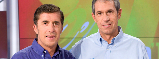 Pedro Delgado y Carlos de Andrés, comentaristas del Tour de Francia