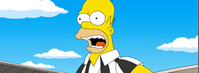 Homer Simpson arbitra en el Mundial de Brasil