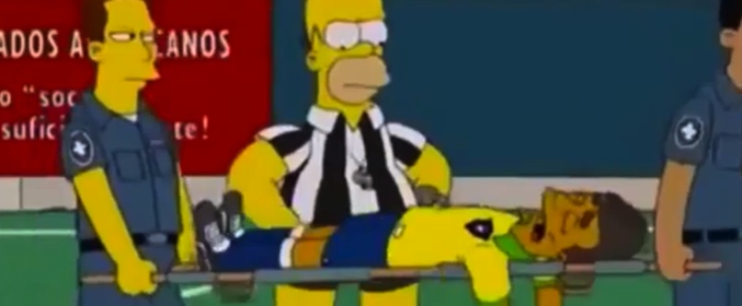 "El divo" se retira lesionado en el capítulo de 'Los Simpson'