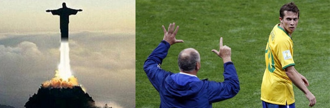 Montajes de la derrota de Brasil