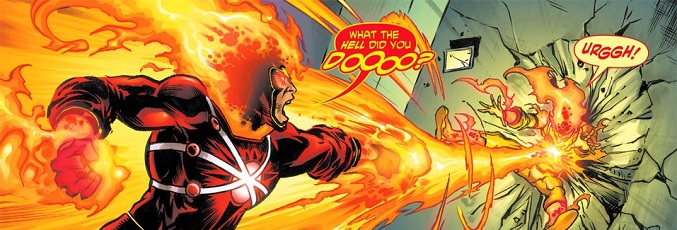 Ilustración de Firestorm, personaje de DC que será interpretado por Amell