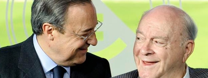 Alfredo Di Stéfano junto a Florentino Pérez