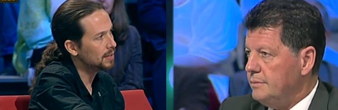 Pablo Iglesias y Alfonso Rojo