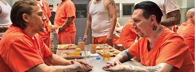 Marilyn Manson junto a Charlie Hunnam