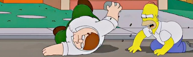 Fotograma del crossover entre &#39;Los Simpson&#39; y &#39;Padre de familia&#39;