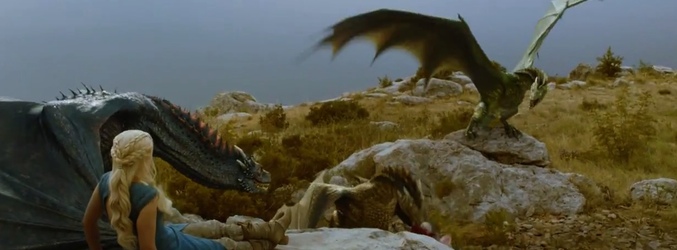 Daenerys Targaryen en un fragmento de la serie