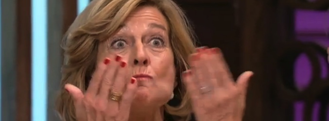 Churra le lanzó varios besos a la Infanta