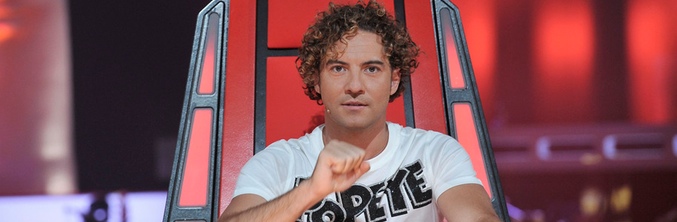 David Bisbal durante las audiciones de 'La voz kids'