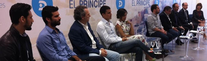 El equipo en la presentación del rodaje de la T2