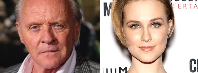 Anthony Hopkins y Evan Rachel Wood