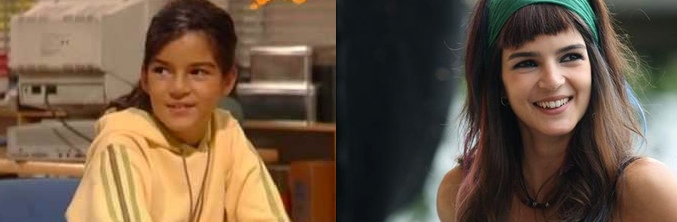 Clara Lago en &#39;Compañeros&#39; (izq) y en &quot;Ocho apellidos vascos&quot; (dcha)