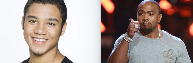 Izaak Smith (izq) y Timbaland (dcha)