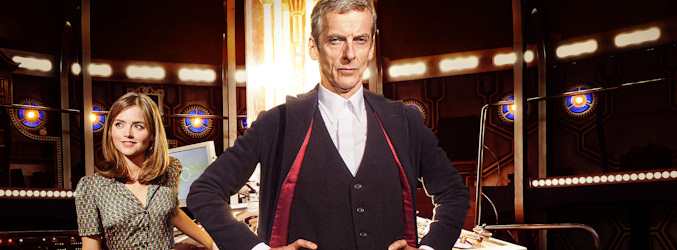Jenna Coleman y Peter Capaldi en una imagen promocional de la octava temporada de 'Doctor Who'
